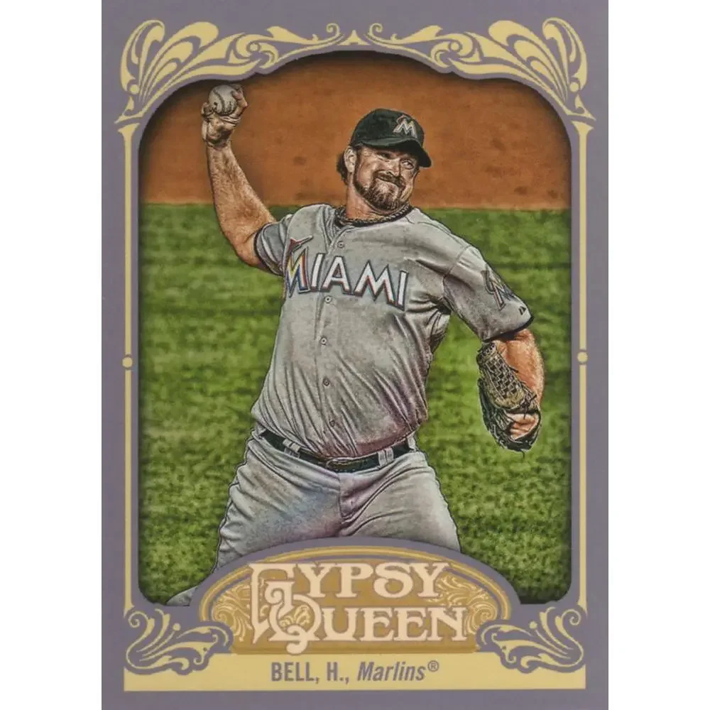 2012 Topps Gypsy Queen Heath Bell # 183 Miami Marlins